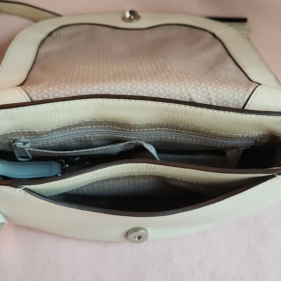 Brighton Trina White Leather Bag - Picture 8 of 12